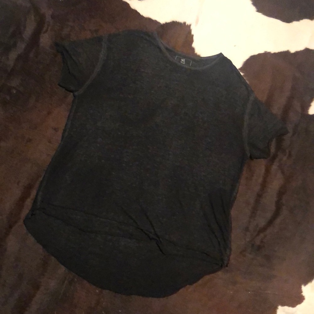 Free People: Black Layered T-Shirt